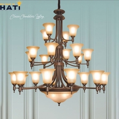 Đèn chùm tân cổ điển Pipo