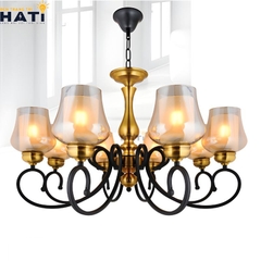 Đèn chùm tân cổ điển Sitive 8 bóng phù hợp cho không gian phòng khách nhà phố và biệt thự