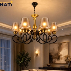 Đèn chùm tân cổ điển Sitive 8 bóng