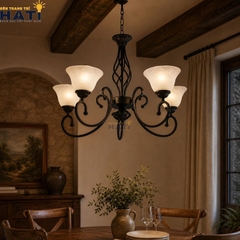 Đèn chùm tân cổ điển Thetic 5 bóng