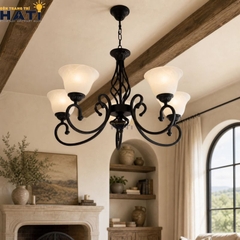 Đèn chùm tân cổ điển Thetic 5 bóng