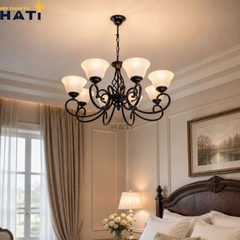 Đèn chùm tân cổ điển Thetic 8 bóng