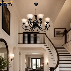 Đèn chùm tân cổ điển Thetic 8 bóng