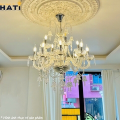 Đèn chùm thủy tinh Danis 12 bóng