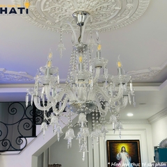 Đèn chùm thủy tinh Danis 12 bóng