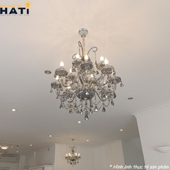 Đèn chùm thủy tinh Lidio 6 bóng - DCTT06/6