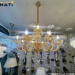 Đèn chùm thủy tinh Luka 12 bóng