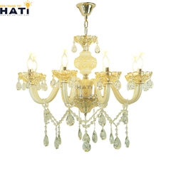Đèn chùm thủy tinh Luka 8 bóng