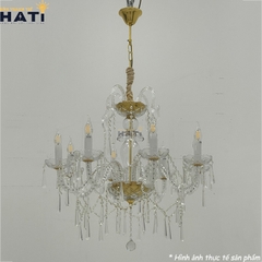 Đèn chùm thủy tinh Rubas 8 bóng