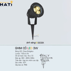 Đèn ghim cỏ Anfaco 3w