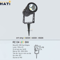Đèn ghim cỏ Anfaco RC 04 3w - 5w - 9w - 20w
