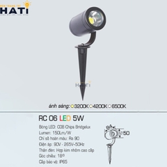 Đèn ghim cỏ Anfaco RC 06 3w - 5w - 7w - 10w