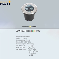 Đèn led Anfaco âm sàn 016 3w - 6w - 9w - 12w