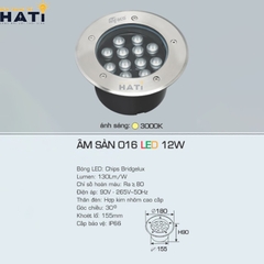 Đèn led Anfaco âm sàn 016 3w - 6w - 9w - 12w