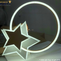Đèn LED ốp trần 2 ngôi sao