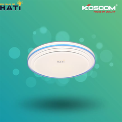 Đèn led ốp trần Kosoom ốp trần Sapphire viền cam xanh dương bạc