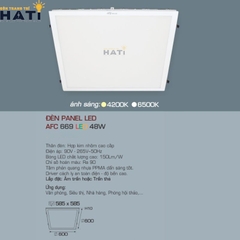 Đèn LED Panel Anfaco AFC 669 chiếu sáng văn phòng