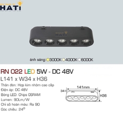 Đèn led ray nổi nam châm siêu mỏng Anfaco RN 022 5w - 10w