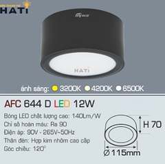 Đèn lon Anfaco AFC 644 màu trắng - đen 3w - 7w - 12w