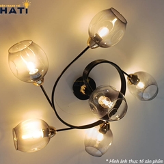 Ánh sáng đèn ốp trần decor tạo hiệu ứng sang trọn