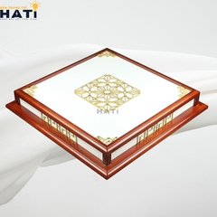 Đèn ốp gỗ Acacia 1