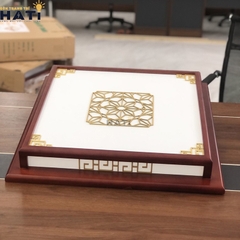 Đèn ốp gỗ Acacia 2