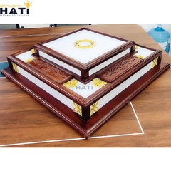 Đèn ốp gỗ Bris 2