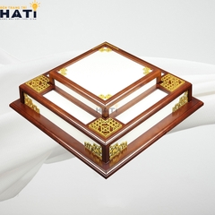 Đèn ốp gỗ Cajen 1