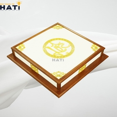 Đèn ốp gỗ chữ Lộc 2