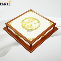 Đèn ốp gỗ chữ Phúc 2