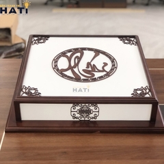 Đèn ốp gỗ chữ Phúc 3