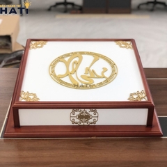 Đèn ốp gỗ chữ Phúc 4