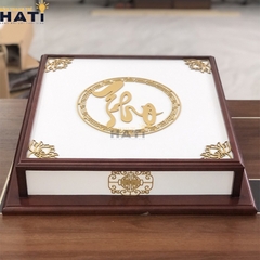 Đèn ốp gỗ chữ Thọ 4