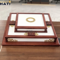 Đèn ốp gỗ Fune 4