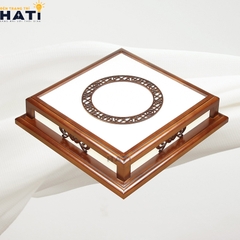 Đèn ốp gỗ Gany 1