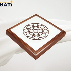 Đèn ốp gỗ Maho 1