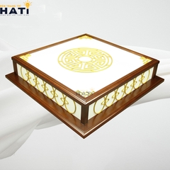 Đèn ốp gỗ Meranti