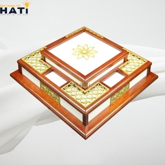 Đèn ốp gỗ Muku 2