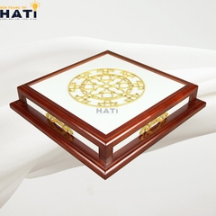 Đèn ốp gỗ Rubber 2