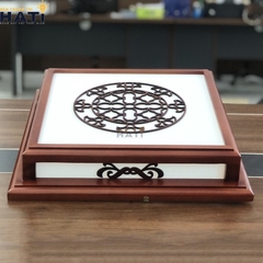 Đèn ốp gỗ Pine 3