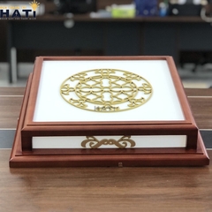 Đèn ốp gỗ Pine 4