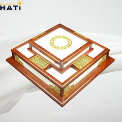 Đèn ốp gỗ Sape 2