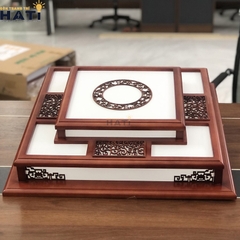 Đèn ốp gỗ Sape 3