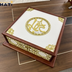 Đèn ốp gỗ Sapis 2