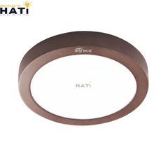 Đèn ốp nổi Anfaco tròn vỏ nâu AFC 555 6w- 12w-18w-22w