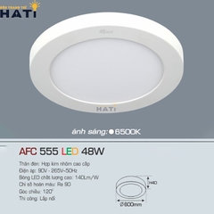 Đèn ốp nổi Anfaco tròn vỏ trắng AFC 555 6w- 12w-18w-22w-28w-36w-48w