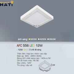 Đèn ốp nổi Anfaco vuông vỏ trắng AFC 556 6w- 12w-18w-22w-28w-36w-48w