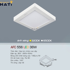 Đèn ốp nổi Anfaco vuông vỏ trắng AFC 556 6w- 12w-18w-22w-28w-36w-48w