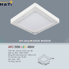 Đèn ốp nổi Anfaco vuông vỏ trắng AFC 556 6w- 12w-18w-22w-28w-36w-48w