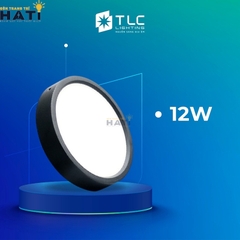 Đèn ốp nổi TLC tròn vỏ đen 6w/12w/18w/24w